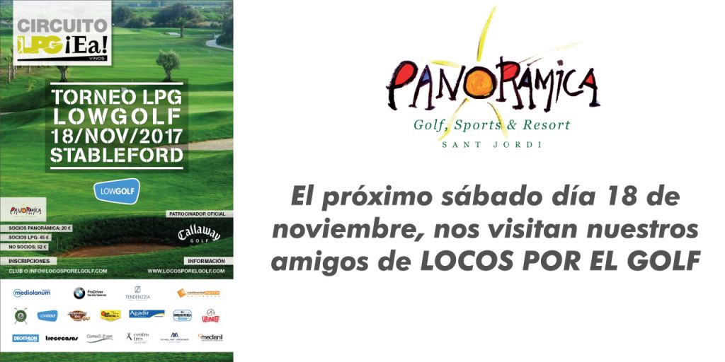  Panoramica Golf, 18 de Noviembre, Torneo Locos por el Golf