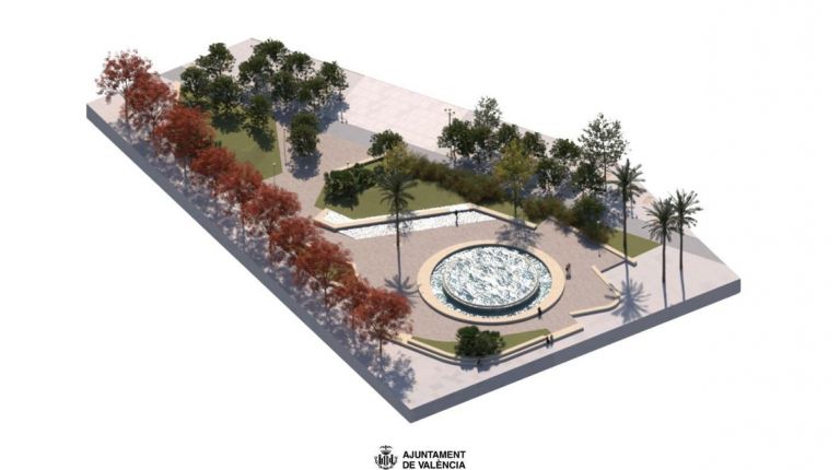 La reurbanización de la plaza de L’Ajuntament incorpora una elipse que identificará la catedral de la pólvora  