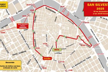 València prepara un dispositivo especial de tráfico para la realización de la San Silvestre