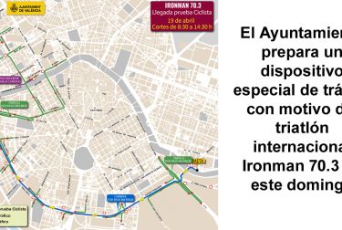 El Ayuntamiento prepara un dispositivo especial de tráfico con motivo del triatlón internacional Ironman 70.3 de este domingo
